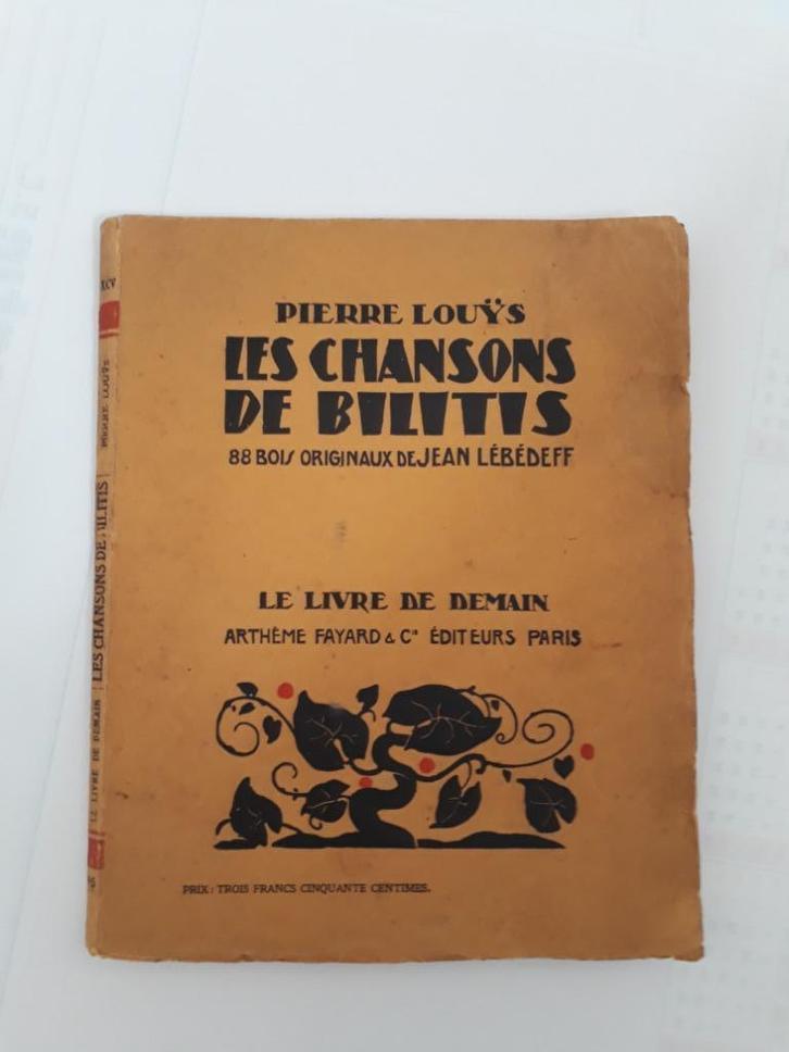 De liederen van Bilitis + lithografieën    1930, Antiek en Kunst, Antiek | Boeken en Manuscripten, Ophalen of Verzenden