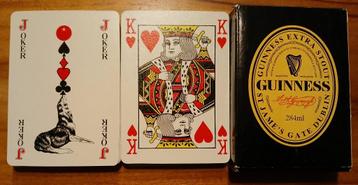Guinness,speelkaarten  beschikbaar voor biedingen