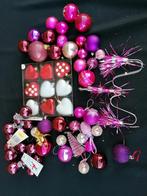 lot kerstdecoratie roze, Ophalen
