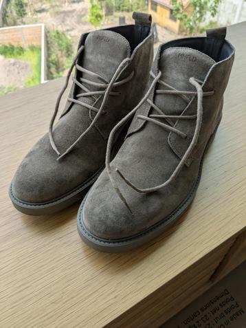 Manfield suede veterschoenen heren maat 45 beschikbaar voor biedingen