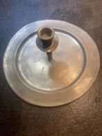 Tinnen kandelaar - schotel, Antiek en Kunst, Ophalen, Overige materialen