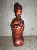 Statue en bois « Femme rwandaise avec bébé », Antiquités & Art, Enlèvement ou Envoi