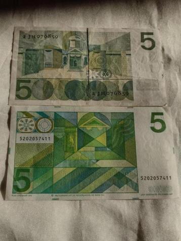 1 vijf gulden biljet Nederland VONDEL, Postzegels en Munten, Bankbiljetten | Nederland, Ophalen of Verzenden, 5 gulden, Los biljet
