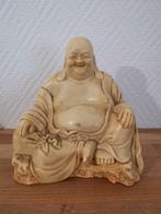 Lachende boeddha in onyxmarmer,zwaar! (1kg44), Ophalen