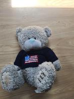 Grijze knuffelbeer met trui USA, Ophalen