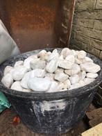 witte carrara keien, Tuin en Terras, Ophalen, Gebruikt, Wit