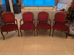 Hele mooie vintage rode stoelen, Huis en Inrichting, Stoelen, Ophalen, Zo goed als nieuw, Rood, Vier