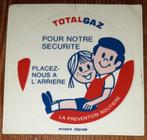 Vintage sticker Total Gaz retro autocollant, Comme neuf, Voiture ou Moto, Enlèvement ou Envoi