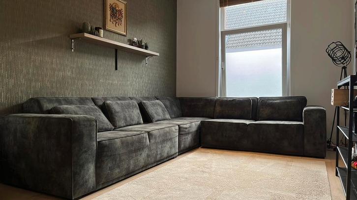 Zeer proper en ruime zithoek geschikt voor 6 personen, Huis en Inrichting, Zetels | Complete zithoeken, Zo goed als nieuw, Ophalen