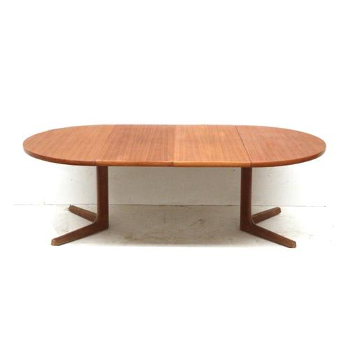 Vintage verlengbare eettafel jaren '60 '70 teakhout retro, Huis en Inrichting, Tafels | Eettafels, Teakhout, Verzenden