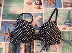Nieuwe donkerblauwe met witte bollen bikinitop - Maat 90 C, Kleding | Dames, Badmode en Zwemkleding, Ophalen of Verzenden, Nieuw