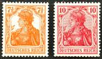 Dt.Reich: 2X Germania zegels 1916 POSTFRIS, Timbres & Monnaies, Timbres | Europe | Allemagne, Autres périodes, Enlèvement ou Envoi