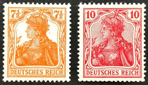 Dt.Reich: 2X Germania zegels 1916 POSTFRIS, Timbres & Monnaies, Timbres | Europe | Allemagne, Non oblitéré, Autres périodes, Enlèvement ou Envoi