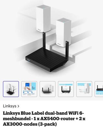 Linksys blue label dualband wifi 6, Enlèvement, Routeur