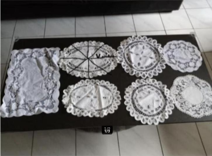 Nieuwe kanten doekjes / sierdoekjes - vintage - 1€/stuk, Huis en Inrichting, Woonaccessoires | Onderzetters, Zo goed als nieuw