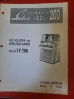 brochure Seeburg Select-o-matic 200, Verzamelen, Ophalen of Verzenden, Seeburg