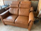 Salon leder 2 en 2,5 zit met factuur, Huis en Inrichting, Zetels | Zetels, Ophalen, Leer, Zo goed als nieuw, Rechte bank