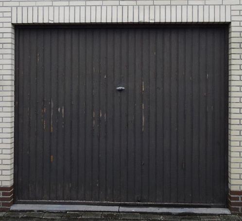 Garagepoort in Meranti (Zeer stevig), Bricolage & Construction, Fenêtres & Moustiquaires, Utilisé, Autres types, Bois, Enlèvement