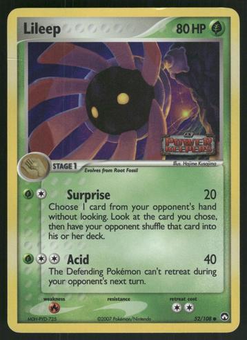 Lileep 52/108 - Power Keepers (Reverse Holo) (NM) beschikbaar voor biedingen