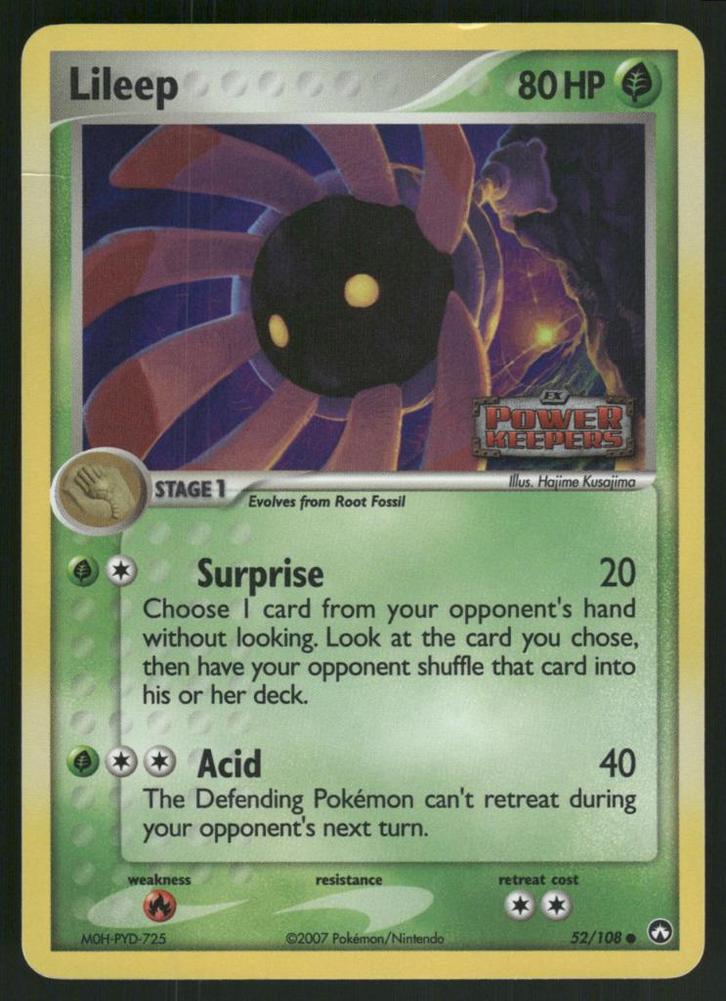 Lileep 52/108 - Power Keepers (Reverse Holo) (NM), Hobby en Vrije tijd, Verzamelkaartspellen | Pokémon, Gebruikt, Verzenden