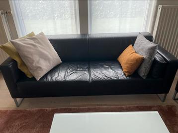 Canapé en cuir - noir