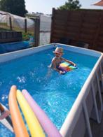Intex Prism Frame Rectangular Premium Pool Set Opzetzwembad, Afdekzeil, Zo goed als nieuw, Ophalen