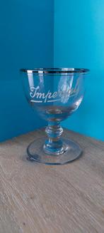 Kleine coupe Imperial Brussel dubbele zilver rand, Verzamelen, Biermerken, Ophalen of Verzenden