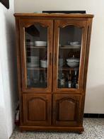 Massief eikenhouten dressoir + dressoir, Huis en Inrichting, Kasten | Vitrinekasten, Ophalen, Zo goed als nieuw