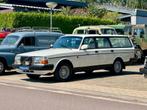 Volvo 240 2.3 Polar handbak, 190k km, trekhaak, lederen bekl, Auto's, 4 deurs, Zwart, Centrale vergrendeling, Wit