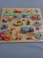 steekpuzzel - auto's, Ophalen, 10 tot 50 stukjes, Zo goed als nieuw, Van hout