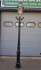 Klassieke gietijzeren buitenverlichting lantaarnpalen 335 cm, Ophalen of Verzenden