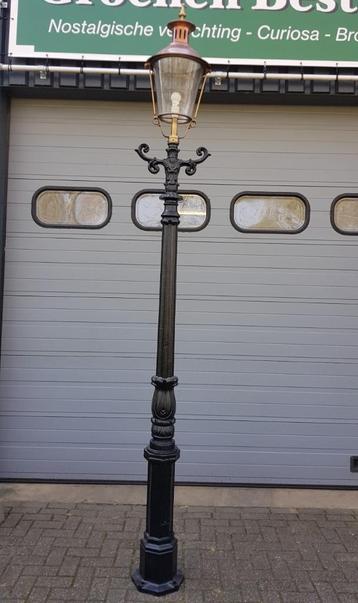 Klassieke gietijzeren buitenverlichting lantaarnpalen 335 cm, Enlèvement ou Envoi