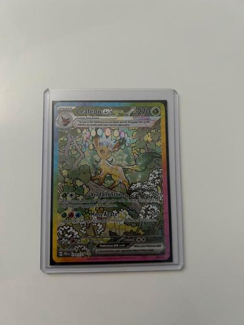 Leafeon Ex 144/131 Prismatic Evolutions English Mint Pokemon, Hobby en Vrije tijd, Verzamelkaartspellen | Pokémon, Nieuw, Ophalen of Verzenden