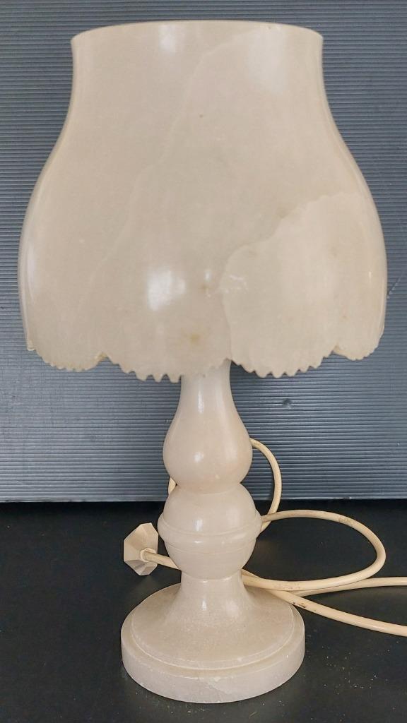 Oude Spaanse albasten tafellamp - Jaren '50, Antiek en Kunst, Antiek | Verlichting, Ophalen of Verzenden