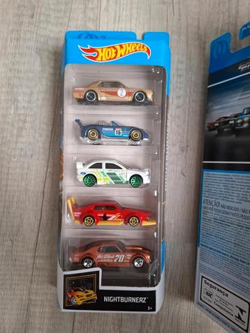 Hot Wheels Nightburnerz 5-pack, Hobby en Vrije tijd, Ophalen of Verzenden, Nieuw, Auto