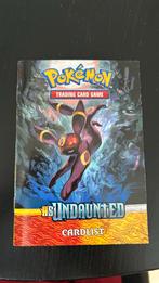 Pokemon HS Undaunted rulebook & cardlist, Ophalen of Verzenden, Zo goed als nieuw