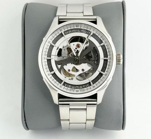 Hamilton jazzmaster viewmatic skeleton auto, Handtassen en Accessoires, Horloges | Heren, Ophalen