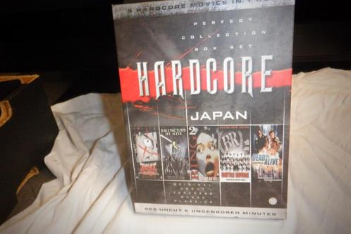 DVD Hardcore Japan(5 Hardcore Movies !), Cd's en Dvd's, Dvd's | Horror, Zo goed als nieuw, Slasher, Boxset, Vanaf 16 jaar, Ophalen of Verzenden