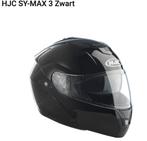 SY-MAX 3 - ZWART (maat = Medium), Motoren, Kleding | Motorhelmen, Ophalen, Tweedehands, M, HJC