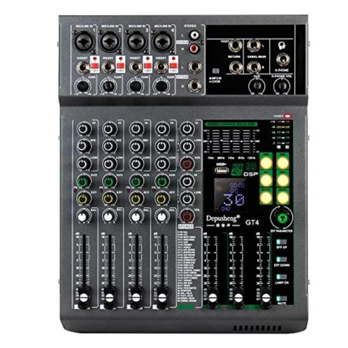 GT4 - Mixer - 4-Kanaals - 99 DSP Effecten - Bluetooth - 500W, Muziek en Instrumenten, Microfoons, Nieuw, Ophalen of Verzenden
