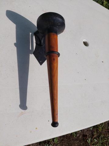 houten kandelaar - kaarshouder voor muur (40cm hoog) beschikbaar voor biedingen