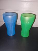 Gekleurde coca cola glazen, Verzamelen, Glas en Drinkglazen, Ophalen of Verzenden, Zo goed als nieuw, Frisdrankglas