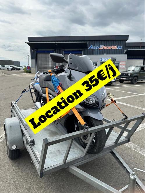 LOCATION REMORQUE MOTO, Auto diversen, Aanhangers en Bagagewagens, Zo goed als nieuw, Ophalen