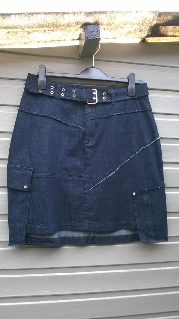 jeans rok, Kleding | Dames, Rokken, Nieuw, Maat 38/40 (M), Rood, Boven de knie, Ophalen of Verzenden