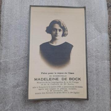 Madeleine De Bock - Renaix 1899- 1935.