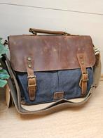 Nieuwe Vintage stijl tas van Smriti in vachette leder, Overige merken, Bruin, Nieuw, Ophalen of Verzenden