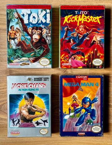 4x Nintendo Games (NES USA) RARE!! beschikbaar voor biedingen