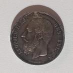 Zilver 5 fr België 1873 Leopold 2, Postzegels en Munten, Munten | België, Ophalen of Verzenden, Zilver, Zilver