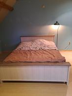 Bed, Huis en Inrichting, Slaapkamer | Bedden, Ophalen, Zo goed als nieuw, Tweepersoons, Landelijk