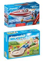 Playmobil speedboot en minigolf., Verzenden, Nieuw, Complete set